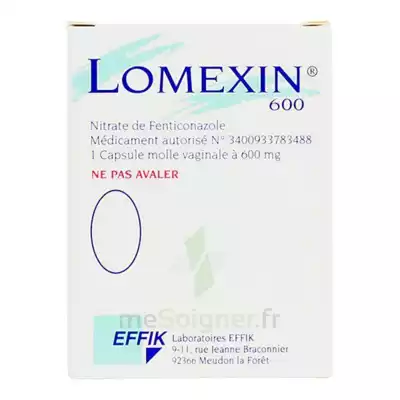 Lomexin 600 Mg Caps Molle Vaginale Plq/1 à VERNON